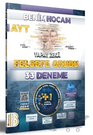 AYT Yapay Zekâ Felsefe Grubu 33 Deneme – Can Köni, Bülent Tanık – Benim Hocam Yayınları kitap kapağı
