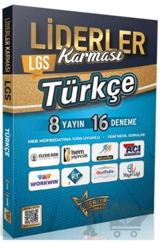 LGS Türkçe Denemeleri 8 Yayın 16 Deneme – Kolektif – Liderler Karması Yayınları kitap kapağı