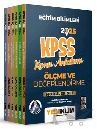 2025 KPSS Eğitim Bilimleri Konu Anlatımlı Modüler Set – Bülent Tanık – Yediiklim Yayınları kitap kapağı
