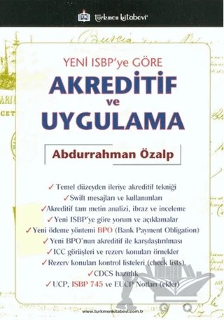 Yeni ISBP'ye Göre Akreditif ve Uygulama – Abdurrahman Özalp – Türkmen Kitabevi kitap kapağı