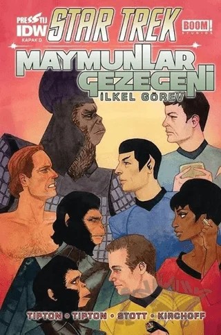 Star Trek Maymunlar Gezegeni - Kapak D – David Tipton, Scott Tipton – Presstij Kitap kitap kapağı
