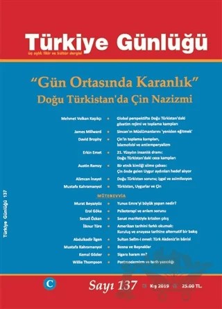 Türkiye Günlüğü Dergisi Sayı: 137 Kış 2019 – Cedit Neşriyat kitap kapağı