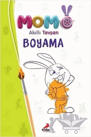 Akıllı Tavşan Momo Boyama – Kolektif – Erdem Çocuk kitap kapağı
