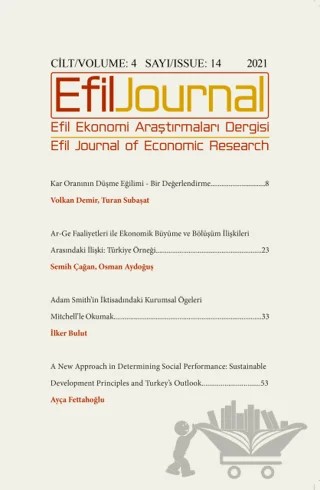 Efil Ekonomi Araştırmaları Dergisi Cilt: 4 Sayı: 14 - 2021 – Efil Journal Dergisi kitap kapağı