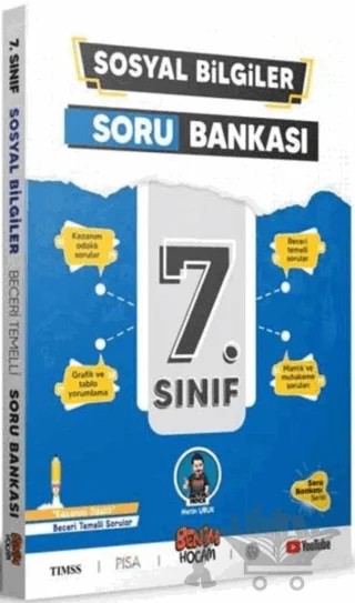 7. Sınıf Sosyal Bilgiler Soru Bankası – Metin Uruk – Benim Hocam Yayınları kitap kapağı
