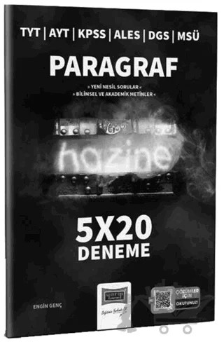 TYT AYT KPSS ALES DGS MSÜ Hazine Paragraf 5x20 Denemeler Yargı Yayınları – Engin Genç – Yargı Yayınevi kitap kapağı