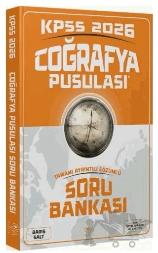 2026 KPSS Coğrafya Pusulası Soru Bankası Çözümlü – Barış Salt – CBA Akademi kitap kapağı