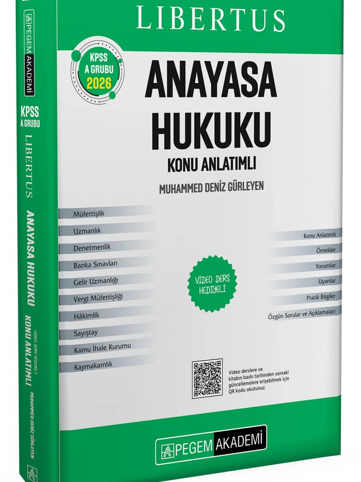 KPSS A Grubu Libertus Anayasa Hukuku Konu Anlatımlı – Kitap İçerisinde Aktivasyon Kodu İle Aktif Edilen Video Ders İçerikleri İle – Pegem Akademi Yayıncılık kitap kapağı
