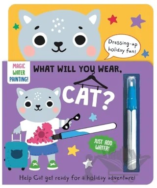 What Will You Wear - Cat-Magic Water Painting Book – Kolektif – IMAGINE THAT kitap kapağı