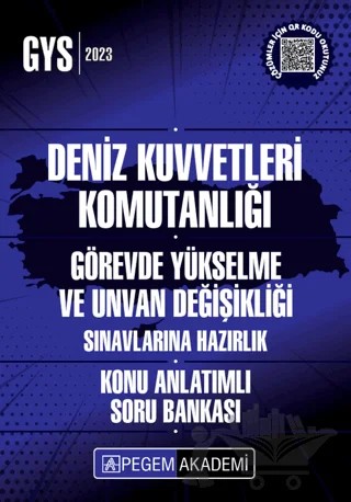 2022 GYS UDS Deniz Kuvvetleri Komutanlığı Konu Anlatımlı Soru Bankası Görevde Yükselme ve Unvan Değişikliği – Kolektif – Pegem Akademi Yayıncılık kitap kapağı