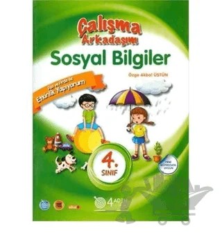 4. Sınıf Sosyal Bilgiler Çalışma Arkadaşım – Kolektif – 4 Adım Yayınları kitap kapağı