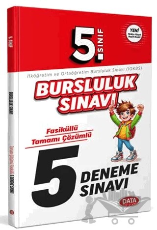 5. Sınıf Bursluluk Sınavı Fasiküllü Tamamı Çözümlü 5 Deneme – Kollektif – Data Yayınları kitap kapağı