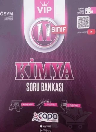 11. Sınıf Kimya Soru Bankası Vip – Kolektif – Çapa Yayınları kitap kapağı
