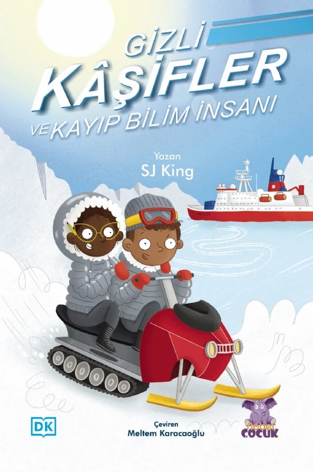 GİZLİ KÂŞİFLER ve KAYIP BİLİM İNSANI – SJ King – Nobel Çocuk kitap kapağı