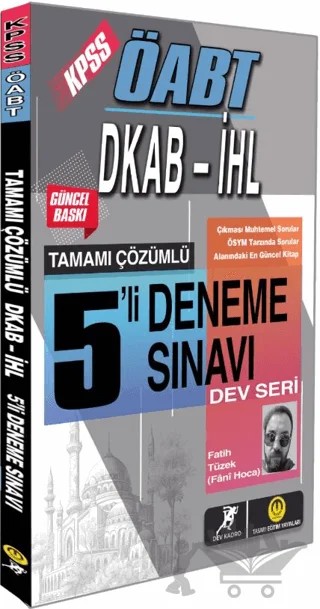 Dev Kadro ÖABT DKAB 5 Çözümlü Deneme – Kolektif – Tasarı Eğitim Yayınları kitap kapağı