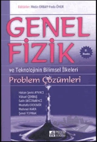 Genel Fizik ve Teknolojinin Bilimsel İlkeleri – Feda Öner, Metin Orbay – Pegem Akademi Yayıncılık kitap kapağı