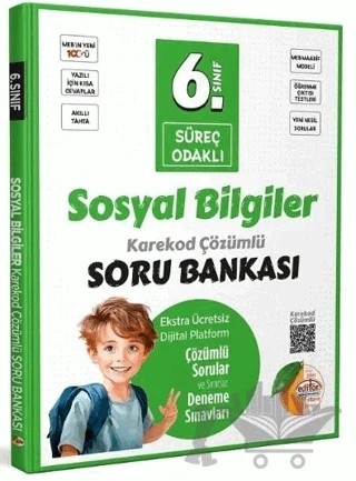 6. Sınıf Sosyal Bilgiler Süreç Odaklı Soru Bankası Çözümlü – Kolektif – Editör Yayınevi kitap kapağı