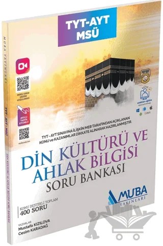 TYT-AYT-MSÜ Din Kültürü ve Ahlak Bilgisi Soru Bankası – Cesim Karadağ, Mustafa Kızılova – Muba Yayınları kitap kapağı