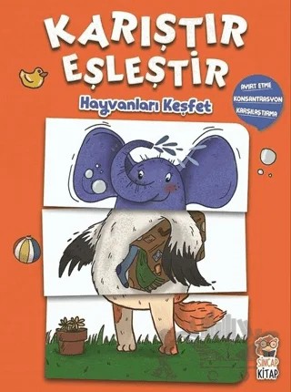 Hayvanları Keşfet - Karıştır Eşleştir – M. Sacide Kafalı – Sincap Kitap kitap kapağı