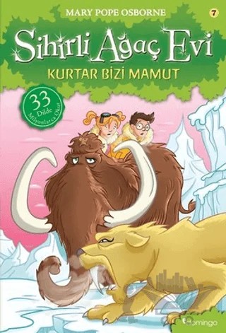 Sihirli Ağaç Evi 7 - Kurtar Bizi Mamut – Mary Pope Osborne – Domingo Yayınevi kitap kapağı