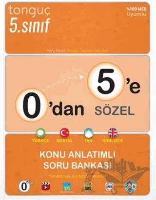 0'dan 5'e Sözel Konu Anlatımlı Soru Bankası – Kolektif – Tonguç Akademi kitap kapağı