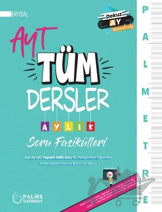 Palmetre AYT Sayısal Tüm Dersler Aylık Çalışma Fasikülleri – Kolektif – Palme Yayınları kitap kapağı