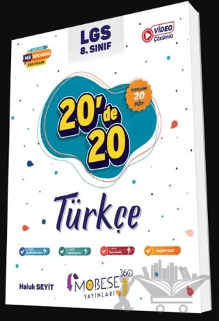 8. Sınıf 20'de 20 Türkçe Kitabı – Haluk Seyit – Mobese 360 Yayınları kitap kapağı