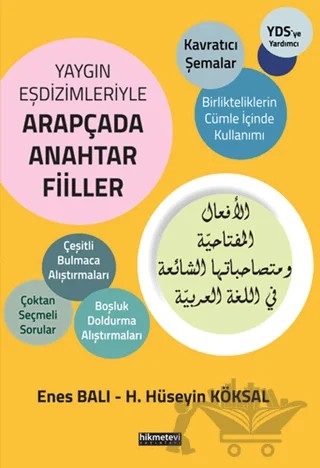 Yaygın Eşdizimleriyle Arapçada Anahtar Fiiller – Enes Balı, H. Hüseyin Köksal – Hikmetevi Yayınları kitap kapağı