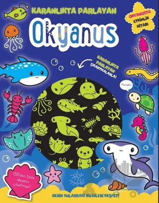 Karanlıkta Parlayan Kitaplar - Okyanus (Parlayan Çıkartmalar) – Lisa Regan – İndigo Çocuk kitap kapağı
