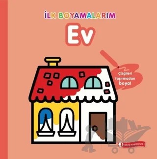 İlk Boyamalarım - Ev – Kolektif – ODTÜ Geliştirme Vakfı Yayıncılık kitap kapağı