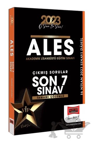 Yargı Yayınları 2023 ALES Tamamı Çözümlü Son 7 Sınav Çıkmış Sorular (16 Nisan 2023 Sınavı Dahil) – Kolektif – Yargı Yayınevi kitap kapağı
