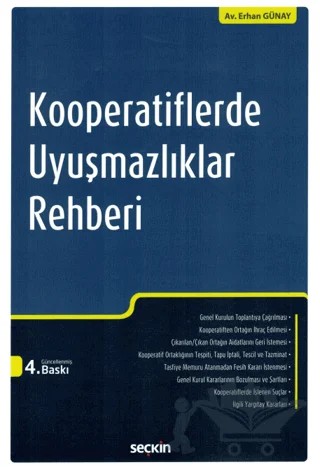 Kooperatiflerde Uyuşmazlıklar Rehberi – Erhan Günay – Seçkin Yayıncılık kitap kapağı
