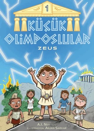 Küçük Olimposlular - Zeus – A.I. Newton – Martı Çocuk Yayınları kitap kapağı