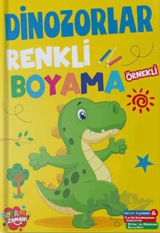 Renkli Boyama - Dinozorlar – Kolektif – Boyama Zamanı kitap kapağı