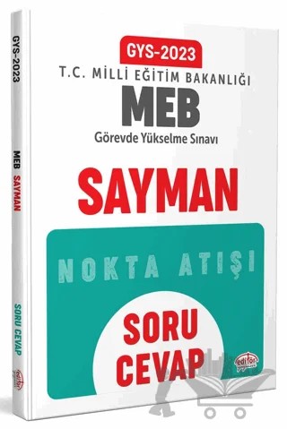 Milli Eğitim Bakanlığı Sayman GYS Soru - Cevap – Kolektif – Editör Yayınevi kitap kapağı