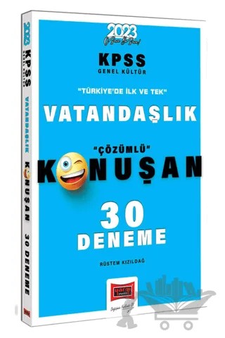Yargı Yayınları 2023 KPSS Genel Kültür Konuşan Vatandaşlık 30 Deneme – Rüstem Kızıldağ – Yargı Yayınevi kitap kapağı