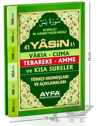 049 Üçlü Yasin - Çanta Boy – Elmalılı Muhammed Hamdi Yazır – Ayfa Basın Yayın kitap kapağı