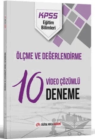KPSS Eğitim Bilimleri Ölçme ve Değerlendirme Çözümlü 10 Deneme – Kolektif – Dijital Hoca kitap kapağı