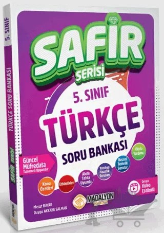 5. Sınıf Safir Serisi Türkçe Soru Bankası – Mesut Bayar, Duygu Akkaya Salman – Madalyon Yayınları kitap kapağı