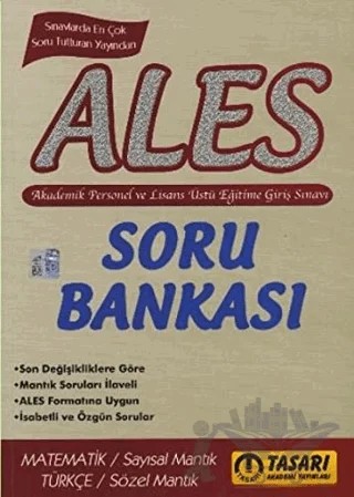 2016 ALES Soru Bankası – Kolektif – Tasarı Eğitim Yayınları kitap kapağı