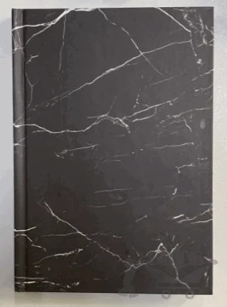 Siyah Mermer Defter - Mermer Serisi – Defterci kitap kapağı