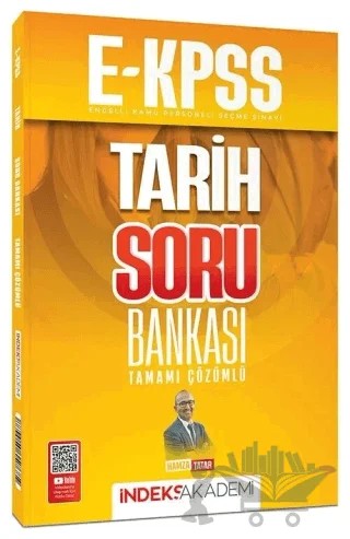 2026 E-KPSS Tarih Soru Bankası – Hamza Tatar – İndeks Akademi Yayıncılık kitap kapağı