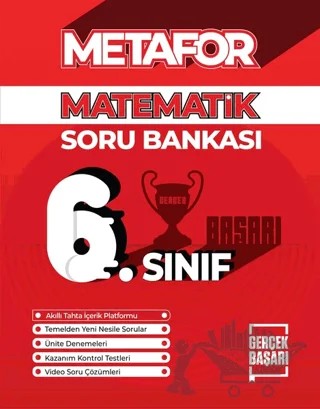 Metafor 6. Sınıf Matematik Soru Bankası – Orhan Taş – Gerçek Başarı Yayınları kitap kapağı