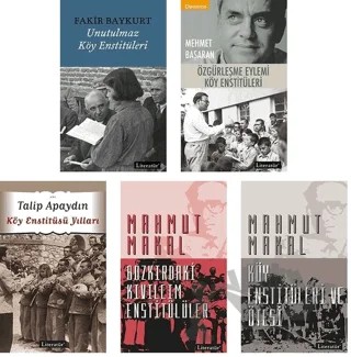 Köy Enstitüleri Seti (5 Kitap Takım) – Fakir Baykurt, Mahmut Makal, Mehmet Başaran, Talip Apaydın – Literatür Yayıncılık kitap kapağı