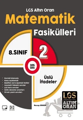 LGS Altın Oran Matematik Fasikülleri 2 Üslü İfadeler – Recep Erkek – Borealis Yayıncılık kitap kapağı