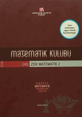 LYS Zor Matematik-2 – Kemal Çinçin – İrem Yayıncılık kitap kapağı