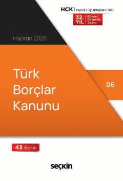 Türk Borçlar Kanunu (Cep Kitabı) – Seçkin Yayıncılık – Seçkin Yayıncılık kitap kapağı