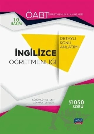 ÖABT İngilizce Öğretmenliği Konu Anlatımı – Kolektif – Nobel Sınav Yayınları kitap kapağı