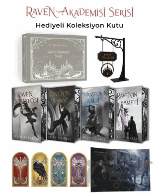 Raven Akademisi Serisi Koleksiyon Kutu – Selin Solaris – Onyx Yayınları kitap kapağı