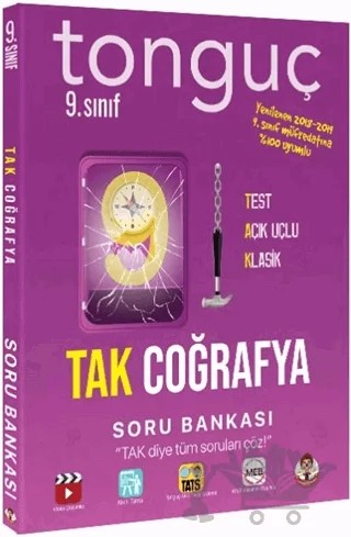 9. Sınıf TAK Coğrafya Soru Bankası – Kolektif – Tonguç Akademi kitap kapağı